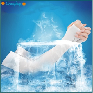 Cr Ice Silk Sun Protection manga protector solar brazo cubierta para actividades al aire libre