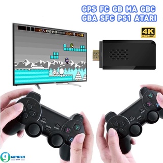 Consola de videojuegos inalámbrica TV Retro consola clásica 10000 juegos Stick 4K HDMI-compatible con control dual para PS1/FC/GBA| Control/joystick/gamepad/getrich/joystick (1)