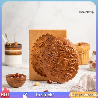 [HOB] Cortador de galletas de madera fácil de desmoldar materiales de grado alimenticio exquisito forma de pájaro molde de galletas para cocinar