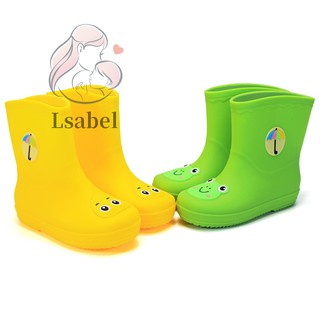 Botas De Lluvia Para Niños De Dibujos Animados Animales Antideslizante Impermeable Cálido Forrado Zapatos