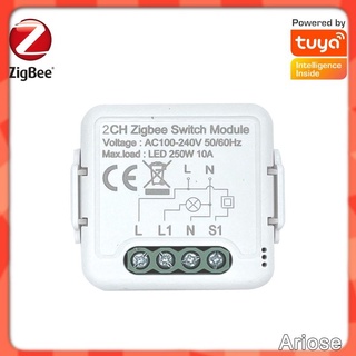 (cod) zigbee 3.0 interruptor para bricolaje hogar dispositivo inteligente control remoto para la mayoría de zigbee hub ariose