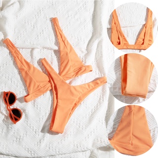 shein^_^ bikini de encaje sólido para mujer/conjunto de bikini push up/traje de baño acolchado