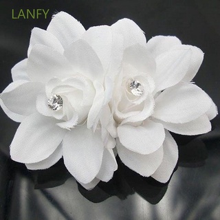 Lanfy pinza para cabello blanco/accesorios para cabello De flores De Flor Nupcial lanfy
