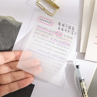 50sheets mini nota adhesiva encantadora transparente memo pegajoso diy planificador papelería (1)