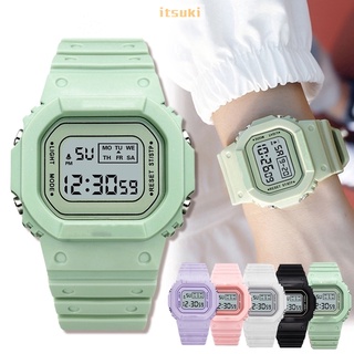 [disponible en inventario novedosa colores] reloj deportivo Digital unisex para mujer a prueba de agua 576