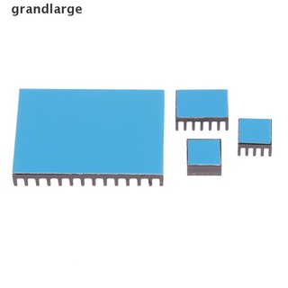 [grandlarge] 4 unidades /lote de disipador térmico de aluminio con cinta térmica para raspberry pi 4b