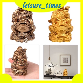 Leisure_memes Buda De la suerte De la suerte De Buda pagoon De dinero De rana estatua De la Fortuna Para decoración De escritorio/boda/regalo Feng Shui