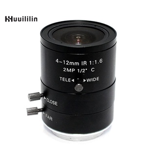 Lente de Iris manual 4-12 mm 2MP Industrial lente de montaje C lente CCTV lente accesorios de cámara