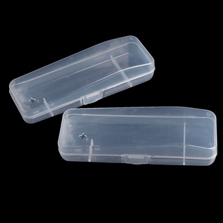 2 pzs caja de almacenamiento de plástico transparente para rasuradora universal para rasuradora