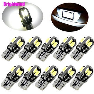[Brightwind] 10 piezas Canbus T10 194 168 W5W 5730 8 LED SMD blanco coche lateral cuña lámpara de luz