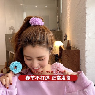 Trending Girl Color sólido temperamento Simple atado-up pelo goma diadema cabeza cuerda anillo de peloinsTocado de accesorio para el cabello coreano Dongdaemun (1)