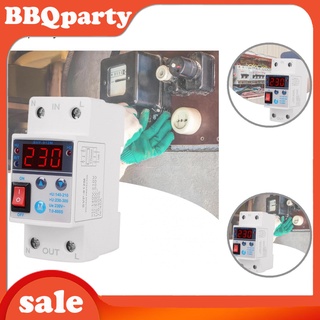 <bbqparty> protector de tensión de recuperación compacto ajustable digital sobre voltaje protector de protección contra la tensión para la producción industrial