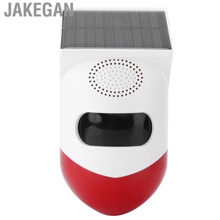 jakegan smart solar alarma estroboscópica luz 120db sirena de seguridad de sonido ip67 impermeable para tuya para casa villa yard