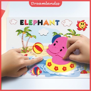 (Dreamlandss) Grande engrosado EVA 3D de dibujos animados pegatinas autoadhesivas de imagen pegatinas hechas a mano Material de bricolaje para niños