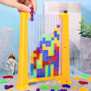 Tetris bloques de construcción rompecabezas educativo para niños de gran partículas de entrenamiento de pensamiento lógico de escritorio juguetes para niños y niñas