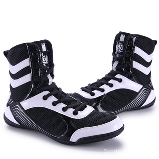 36-45 nuevo profesional zapatos de lucha de los hombres de las mujeres de peso ligero zapatillas de deporte cómodo boxeo calzados de vuelo zapatos más el tamaño yaOQ (3)