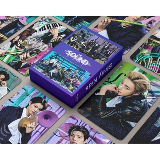 54pcs/box Stray Kids Nuevo Álbum The Sound STAY in HOME SWEET MAXIDENT CIRCUS Time Out Photocards Album LOMO Postal (3)